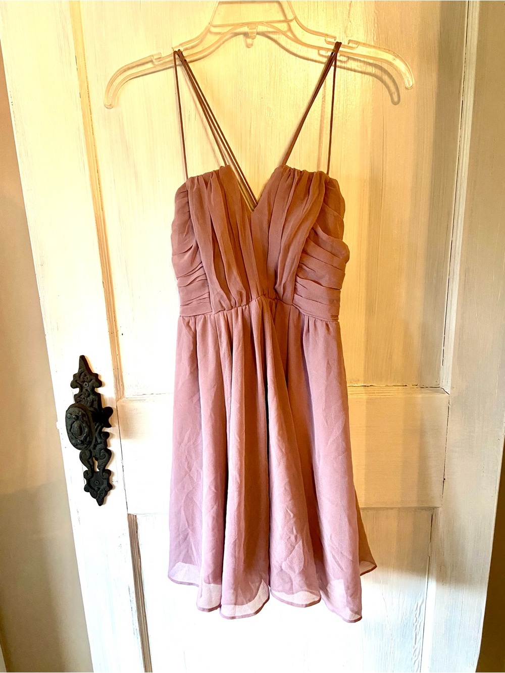 American Rag Delicate Dusty Rose Spaghetti-Strap Mini Dress